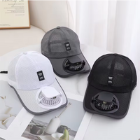 Gorra con ventilador