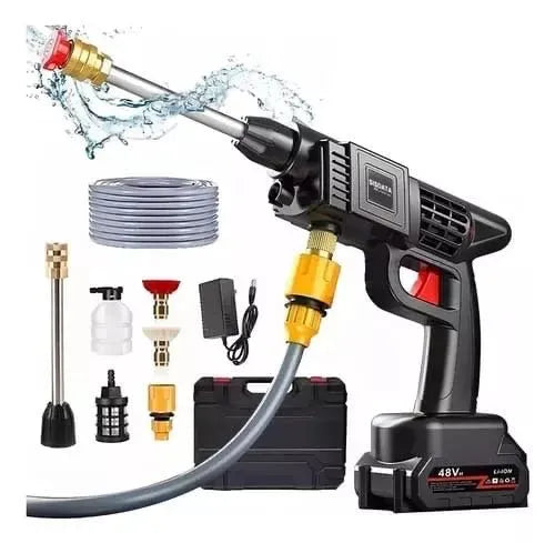 HIDROLAVADORA INALÁMBRICA PORTÁTIL DE ALTA PRESIÓN | VIENE KIT COMPLETO