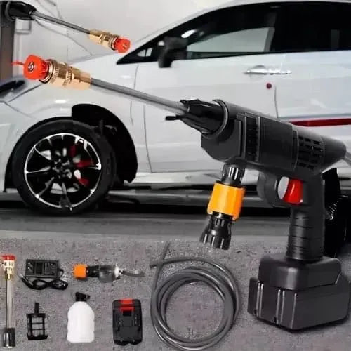 HIDROLAVADORA INALÁMBRICA PORTÁTIL DE ALTA PRESIÓN | VIENE KIT COMPLETO