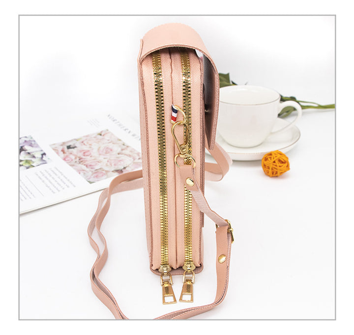 Cartera Billetera de Mano con Correa Cruzada