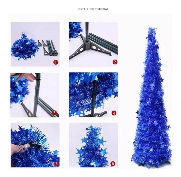 LumiÁrbol Plegable | Árbol + 200 luces LED de colores