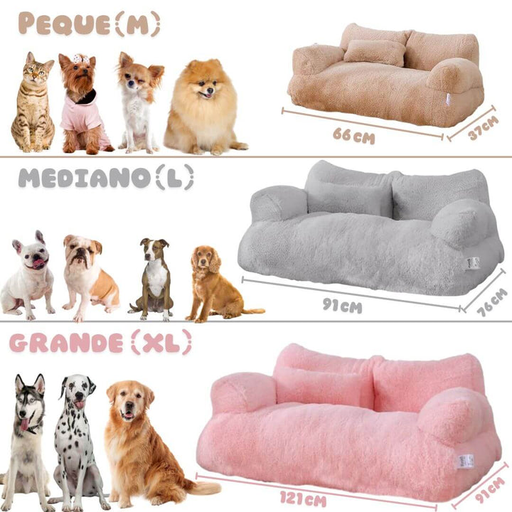 Sofa cama relajante y lujoso para mascotas