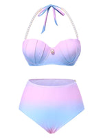 Tríplice Conjunto de Bañador Estilo Sexy de Concha