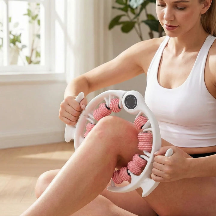 Rodillo masajeador de silicona para celulitis