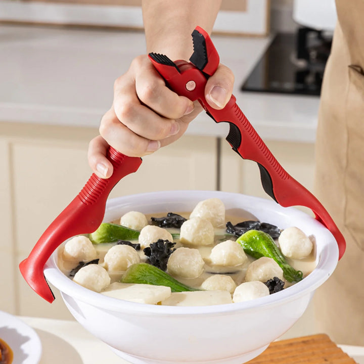 Pinza para placa caliente, pinzas de agarre 3 en 1