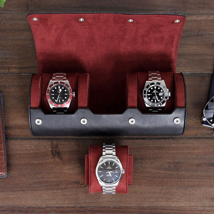 Estuche para relojes con almohadillas deslizantes