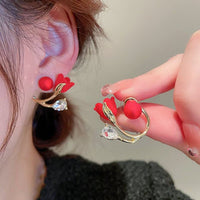 ARETES Elegantes Perla deTulipán