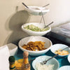 Plato para Servir de Fiesta de 2/3 Niveles