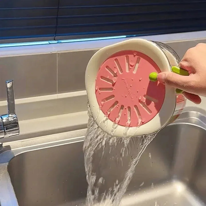 Cesta inteligente 2 en 1 para lavar y escurrir frutas