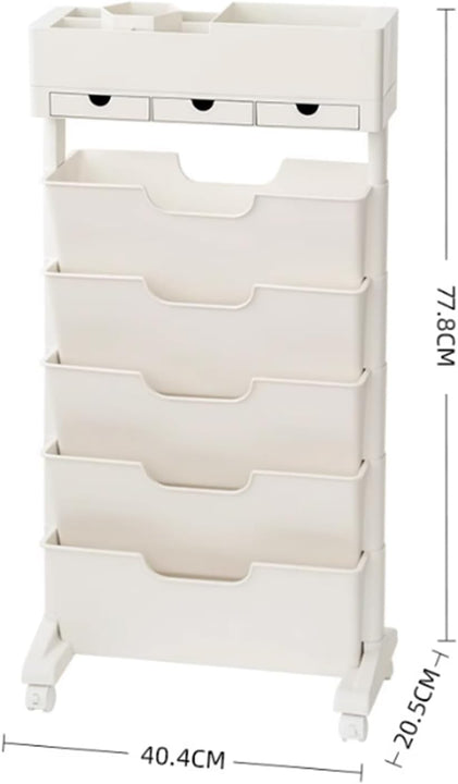 Organizador rodante de 5 niveles