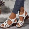 Sandalias de tacón ancho