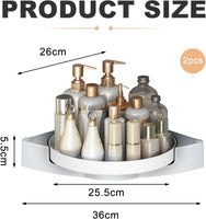 Nexoria Organizador de ducha de esquina, giratorio 360grados