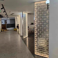 Ladrillo de vidrio macizo – Textura de hielo