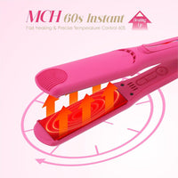 Plancha alisadora de cabello infrarroja rosa RUCHA
