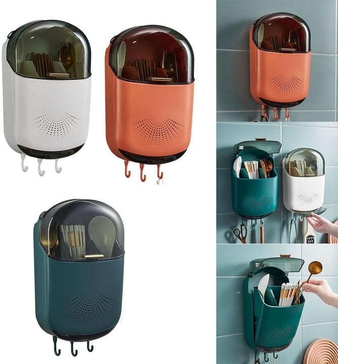 Organizador de cubiertos de pared