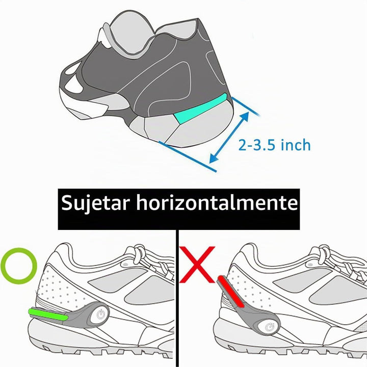 Luces con clip para zapatos