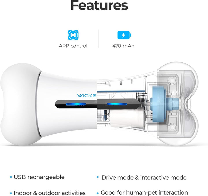 Juguete interactivo para perros Cheerble Wickedbone