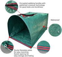 2 unidades Cesta de jardín Gardenline de 200 l para hojas y césped