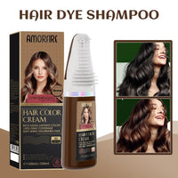 Tinte con  para el cabello castaño