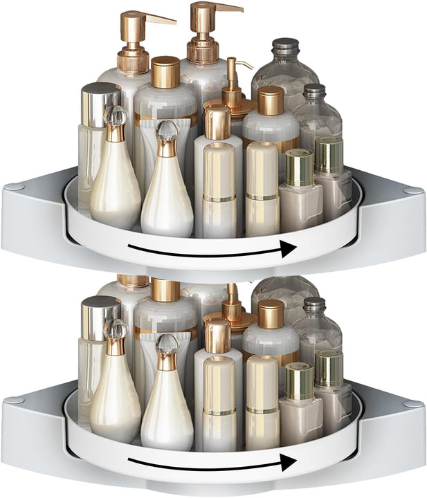 Nexoria Organizador de ducha de esquina, giratorio 360grados