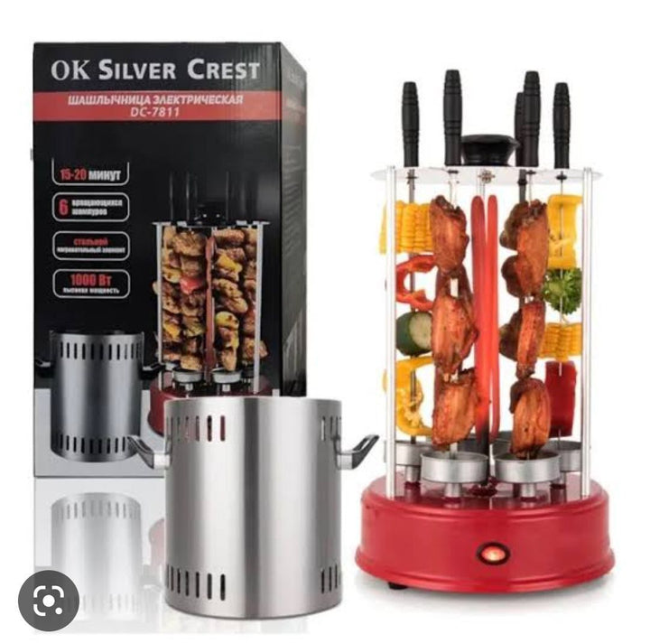 Parrilla eléctrica para barbacoa de 360°