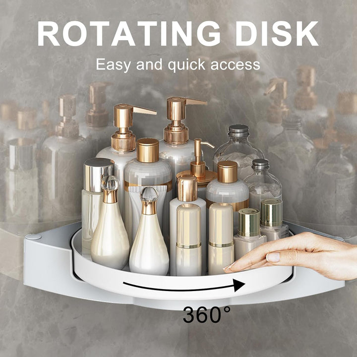 Nexoria Organizador de ducha de esquina, giratorio 360grados