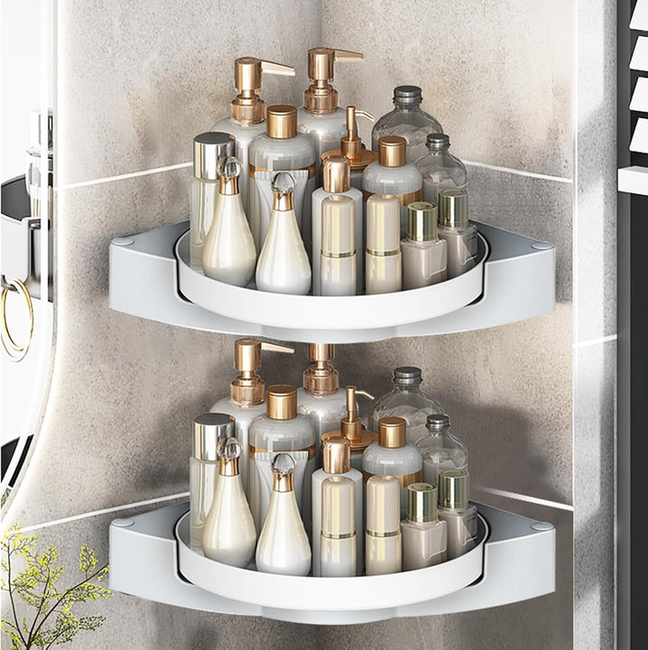 Nexoria Organizador de ducha de esquina, giratorio 360grados