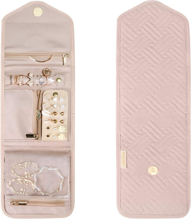 Estuche organizador de joyas de viaje