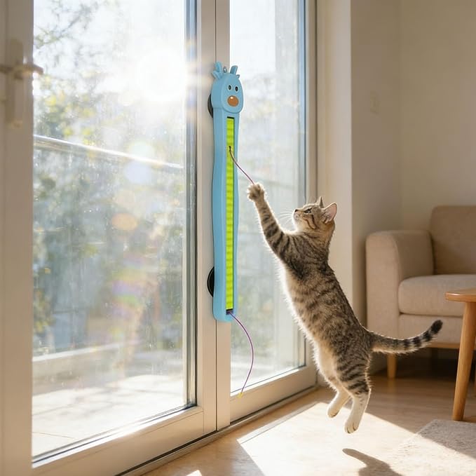 Juguete para gatos con cuerda voladora de movimiento automático
