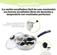 sartén pochadora de huevos