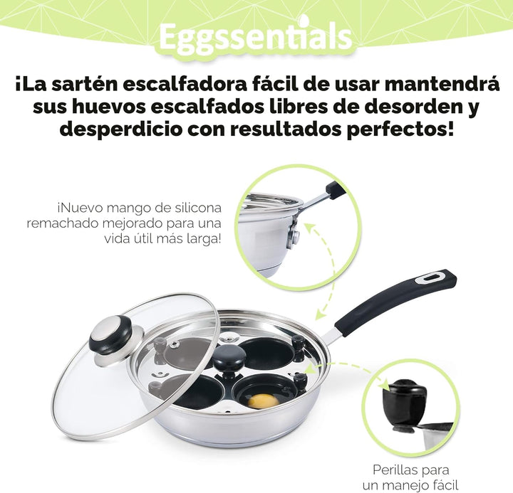 sartén pochadora de huevos