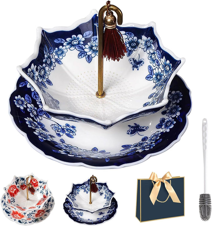 Colador de té con forma de paraguas