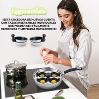 sartén pochadora de huevos