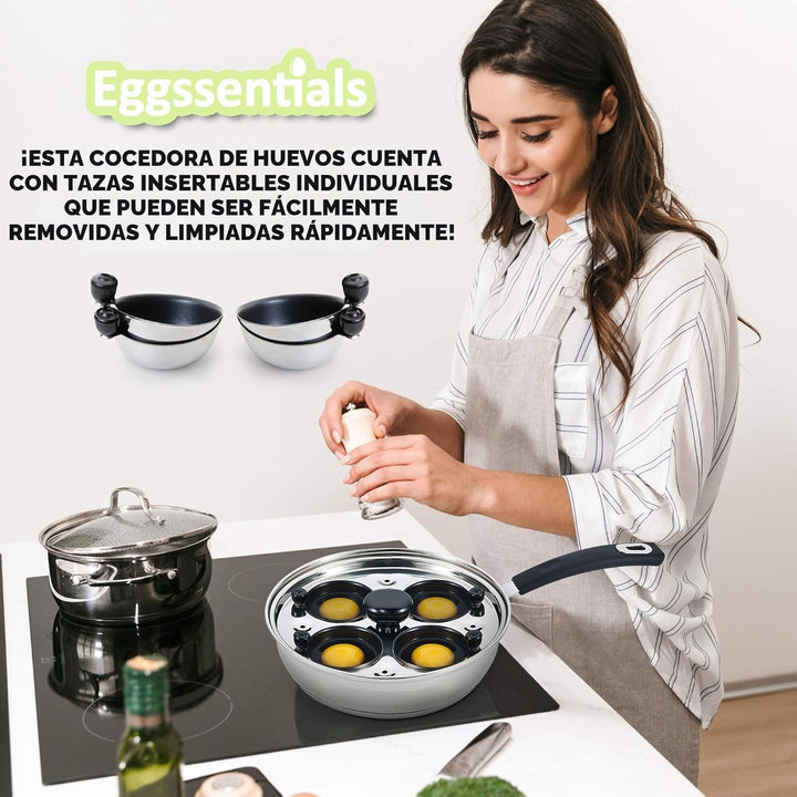 sartén pochadora de huevos