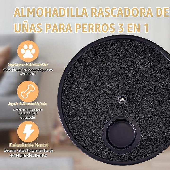 Tablero giratorio 3 en 1 para rascar uñas de perro