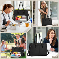 Bolsa de cuero para portátil