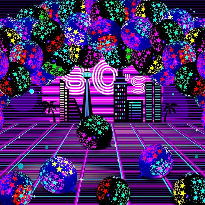 50 globos de neón que brillan