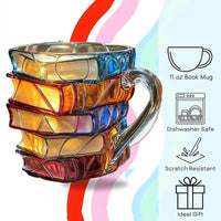Taza de libro pintado 11oz