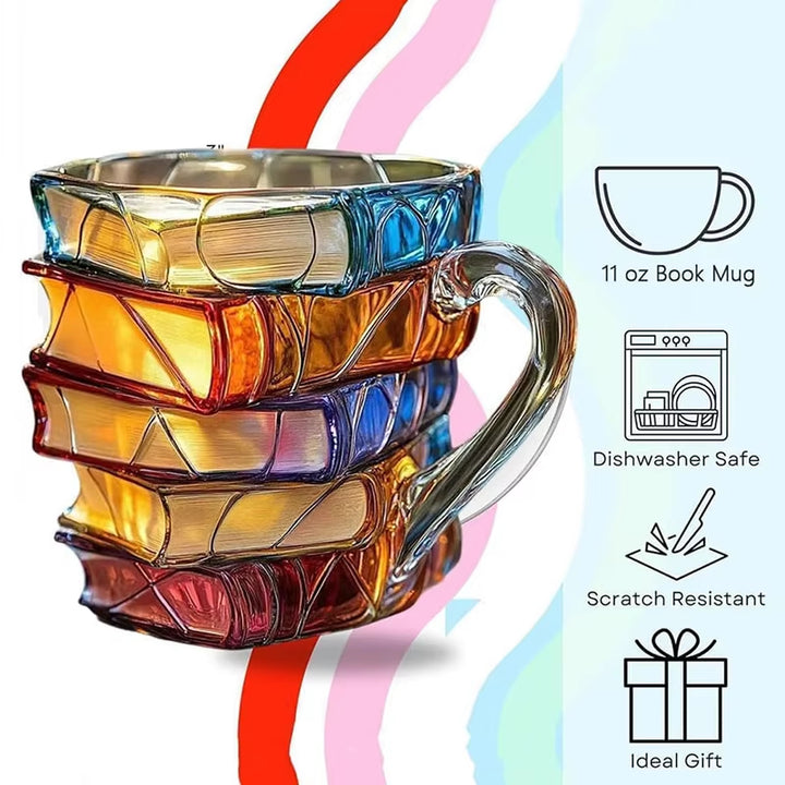 Taza de libro pintado 11oz
