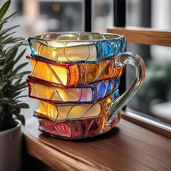 Taza de libro pintado 11oz