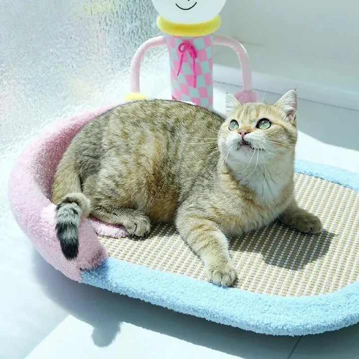 Sofá cama rascador para gatos