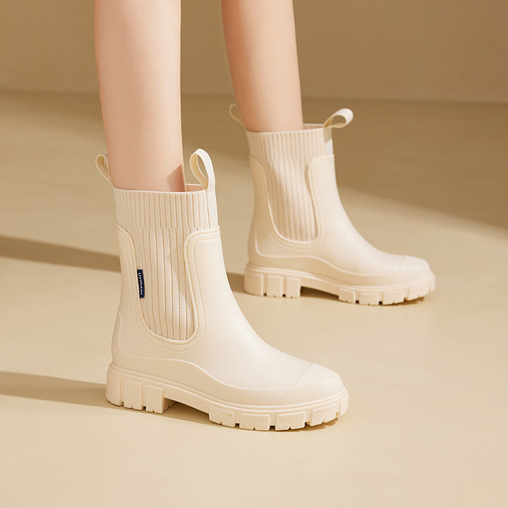 Botas de Lluvia de PVC Impermeables y Antideslizante
