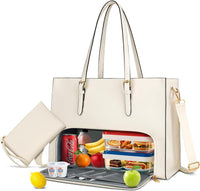Bolsa de cuero para portátil