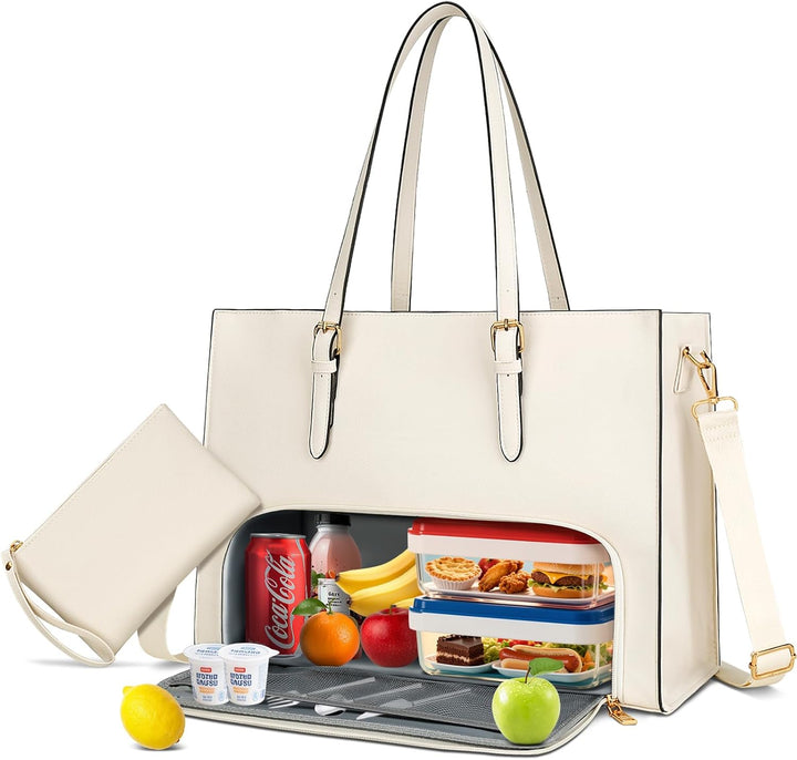 Bolsa de cuero para portátil