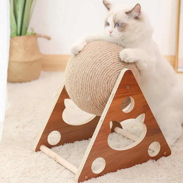 Bola Rascador Giratoria para Gatos