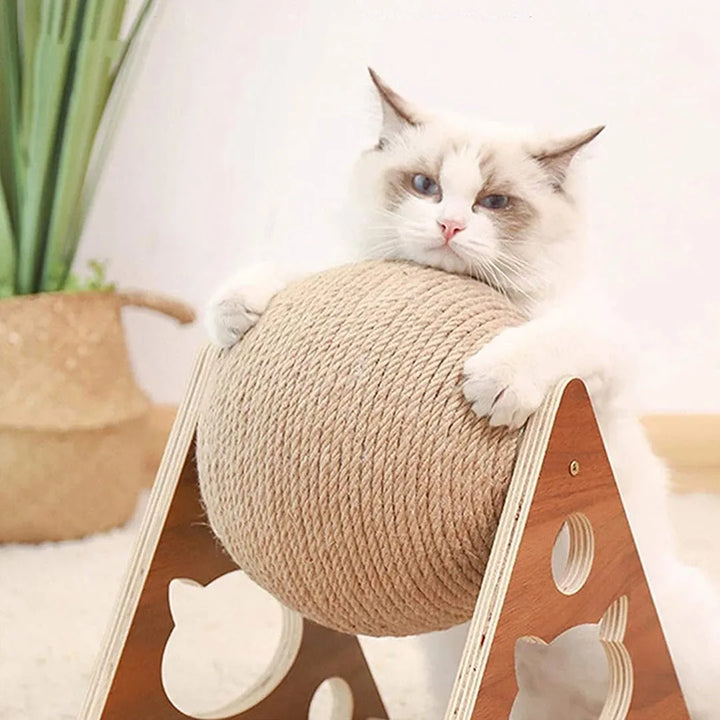 Bola Rascador Giratoria para Gatos