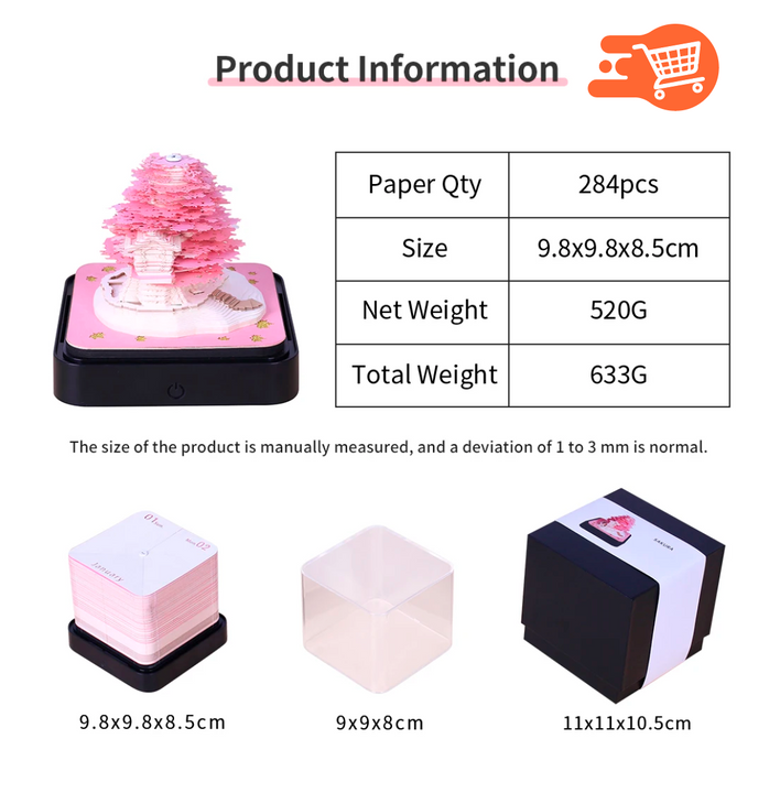 Calendario Creativo 3D