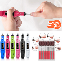 Lima de uñas eléctrica + 6 brocas gratis