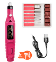 Lima de uñas eléctrica + 6 brocas gratis