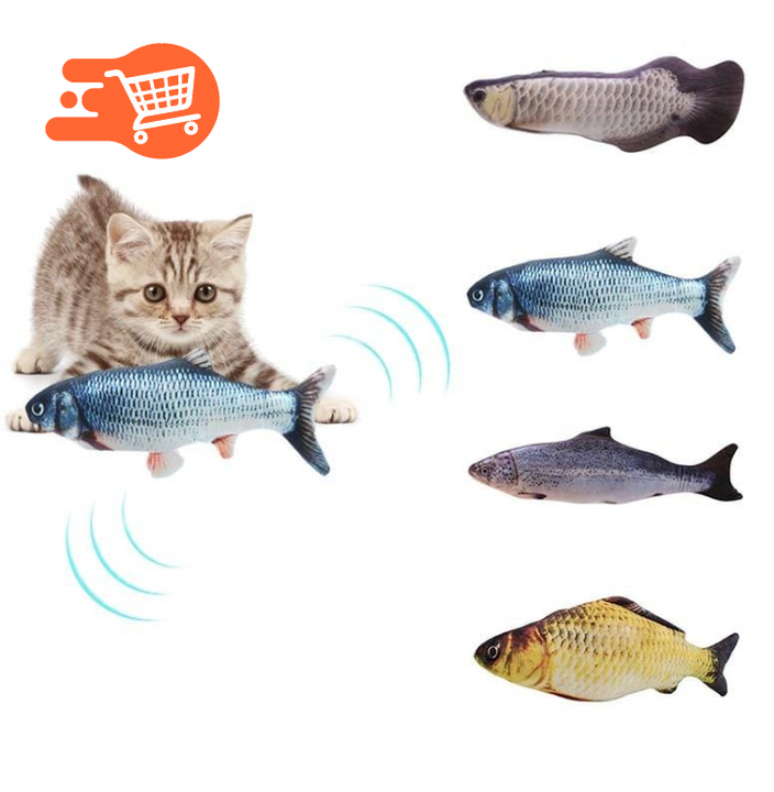 Pez eléctrico juguete para gato